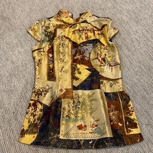 Vintage Asian top. Like-new